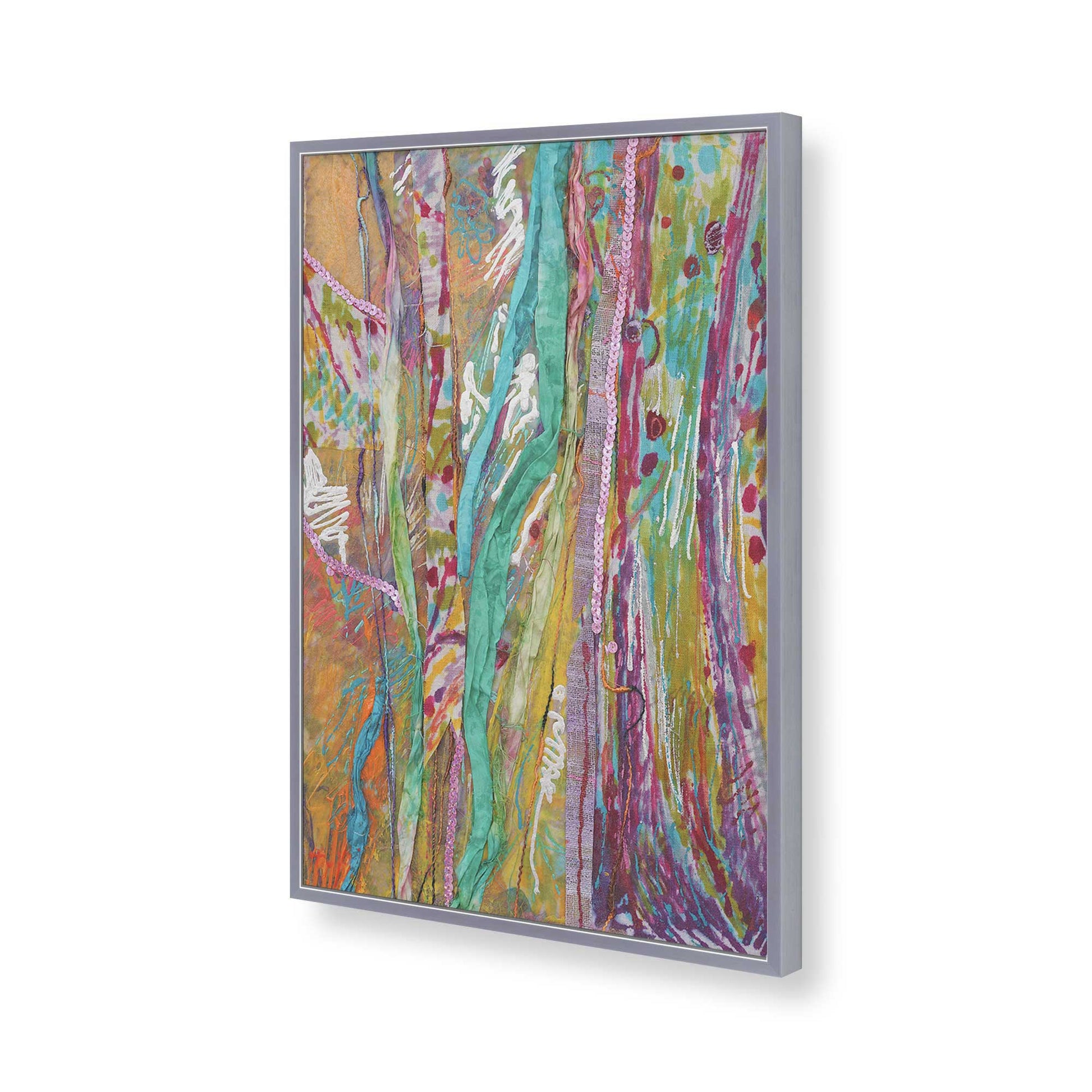 [Color:Polished Chrome], Picture of art in a Polished Chrome frame of the corner