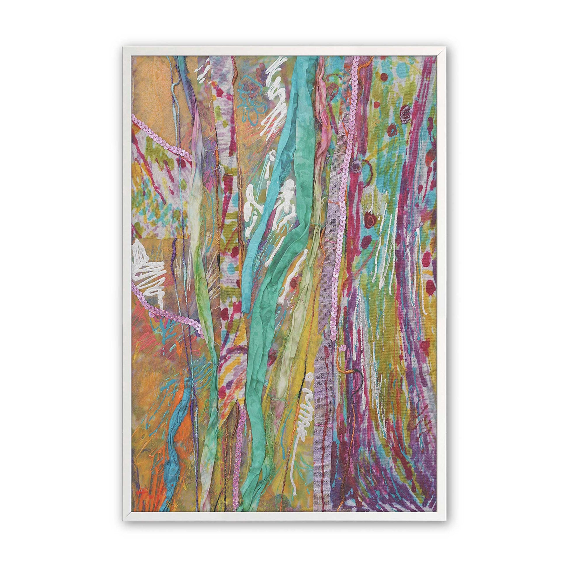 [Color:Opaque White], Picture of art in a Opaque White frame
