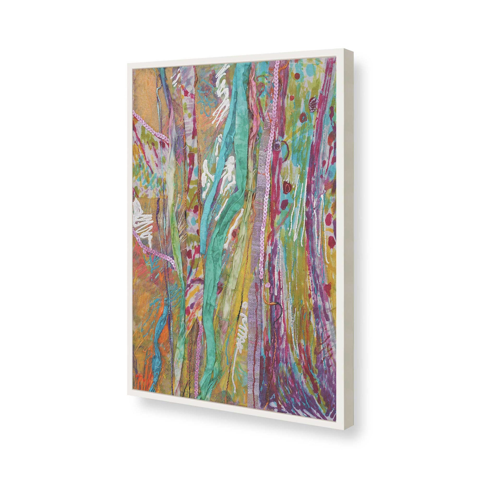 [Color:Opaque White], Picture of art in a Opaque White frame of the corner