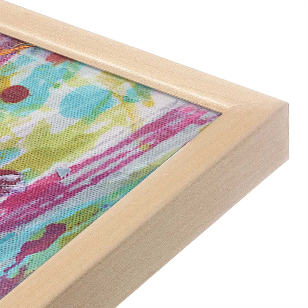 [Color:Raw Maple], Picture of art in a Raw Maple frame at an angle