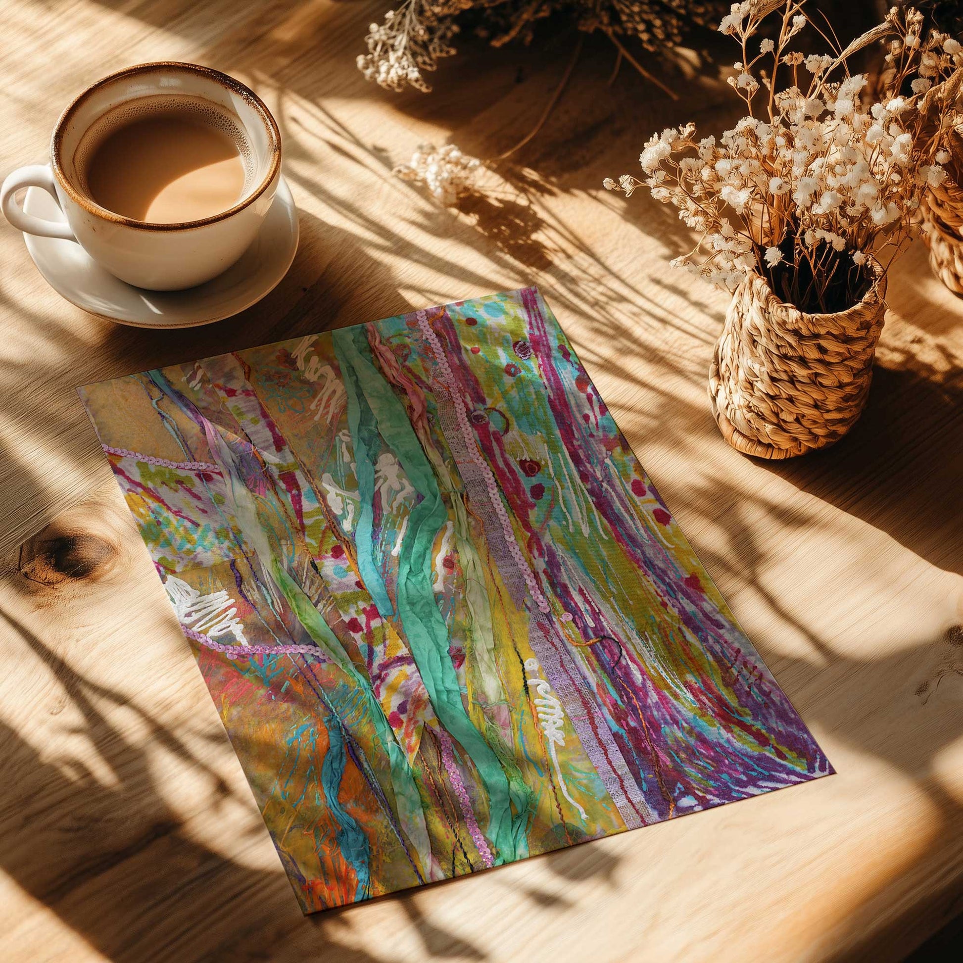 [Color:Rolled Print], Picture of close up of art