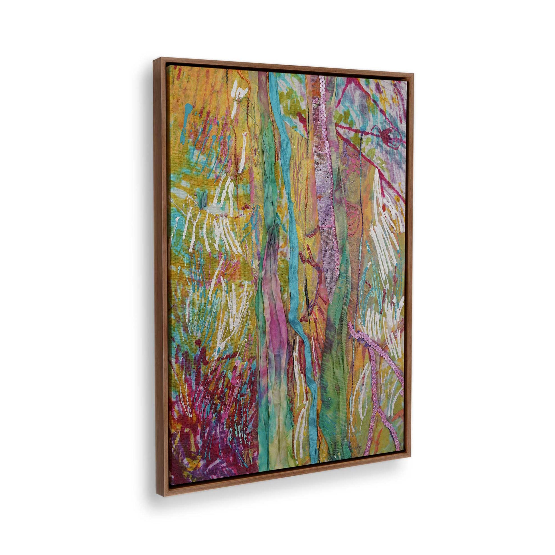 [Color:Walnut], Picture of the corner of the art