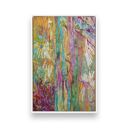 [Color:Opaque White], Picture of art in a White frame