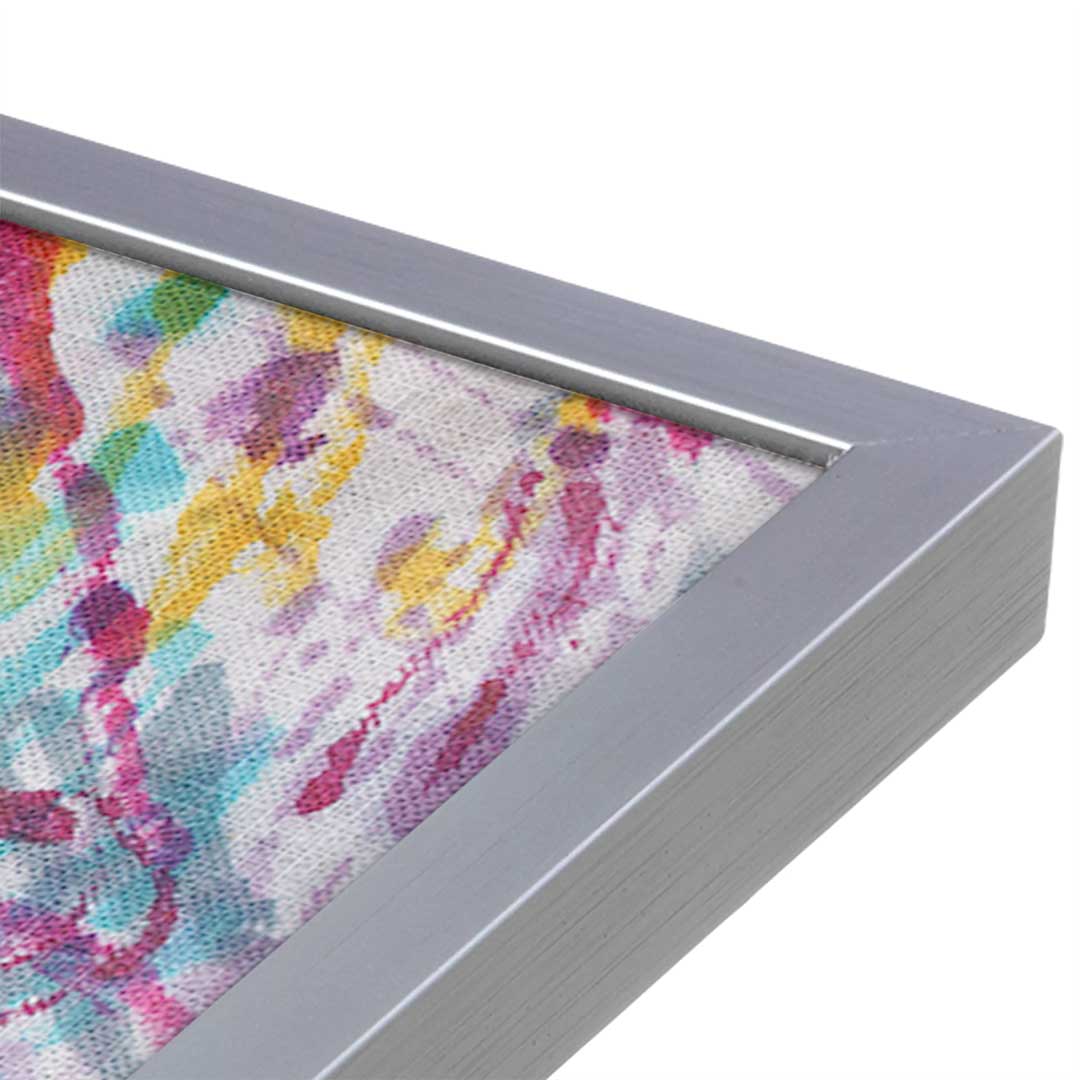 [Color:Polished Chrome], Picture of art in a Polished Chrome frame at an angle