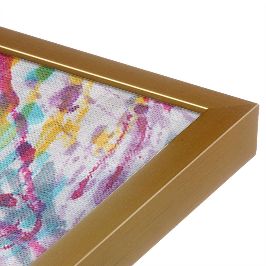 [Color:Polished Gold], Picture of art in a Polished Gold frame at an angle