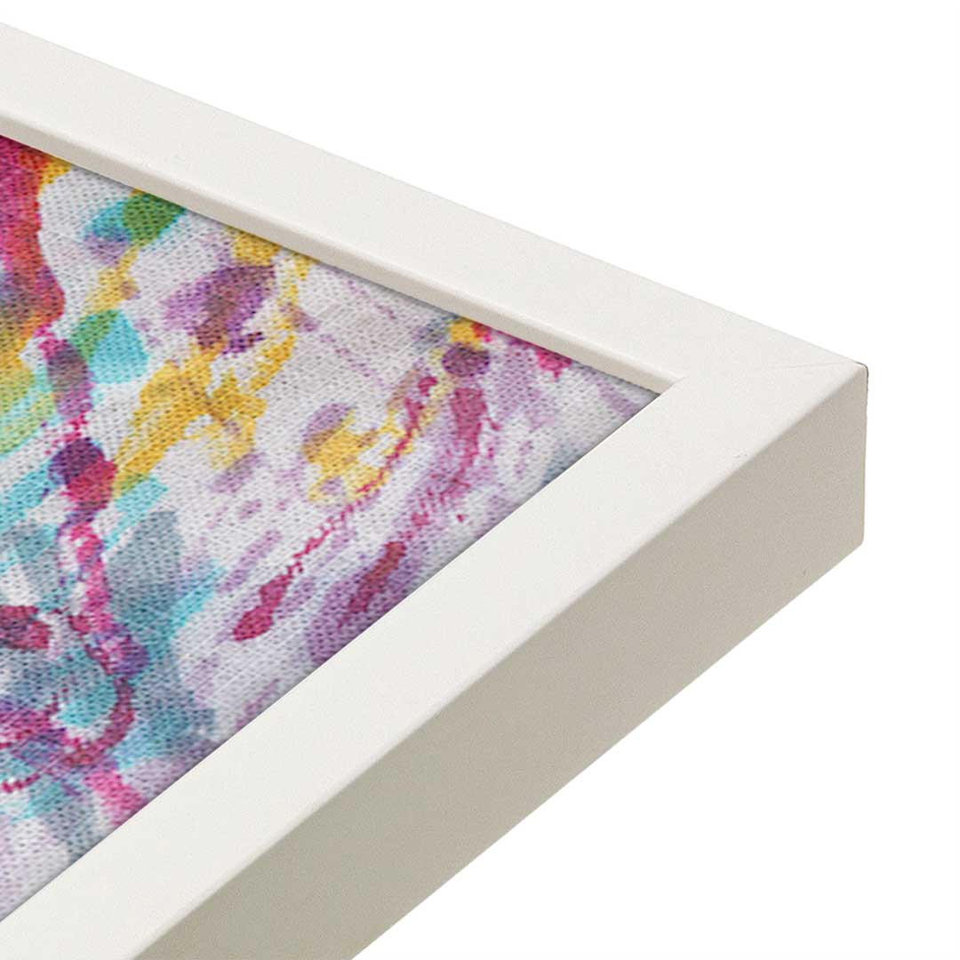 [Color:Opaque White], Picture of art in a Opaque White frame at an angle