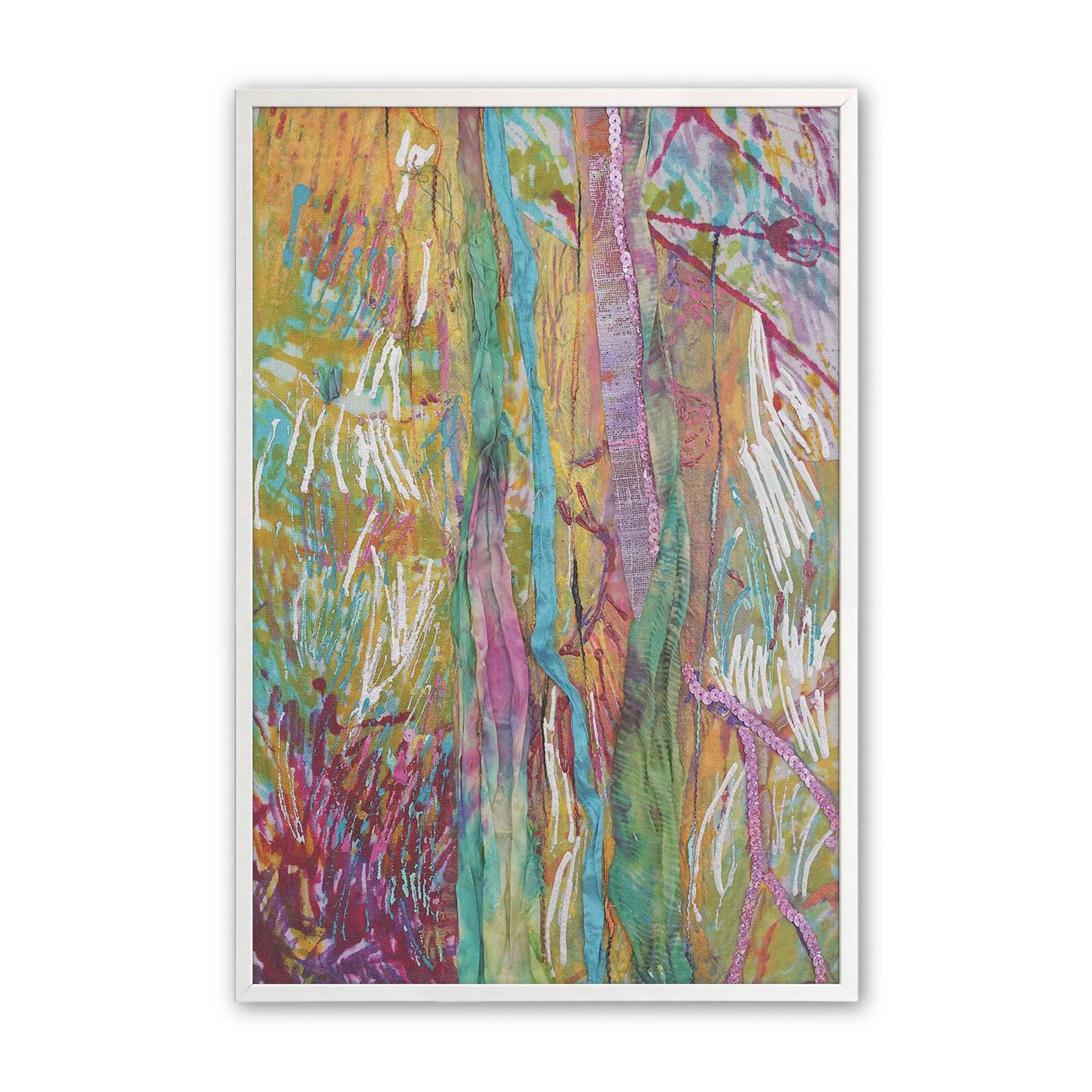 [Color:Opaque White], Picture of art in a Opaque White frame