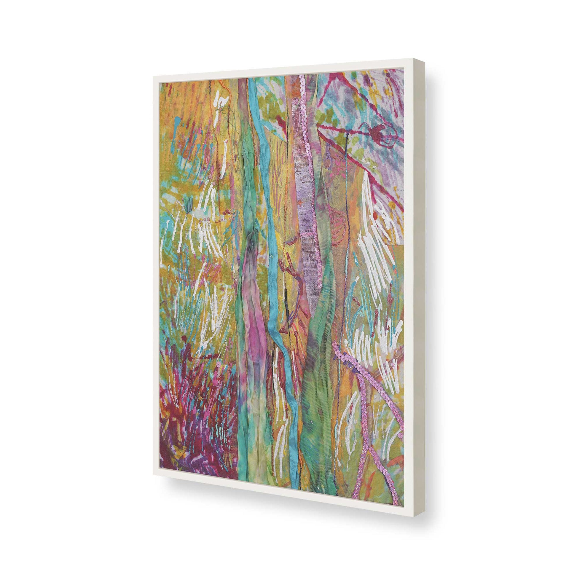 [Color:Opaque White], Picture of art in a Opaque White frame of the corner