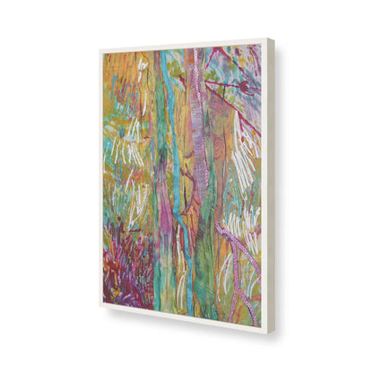 [Color:Opaque White], Picture of art in a Opaque White frame of the corner