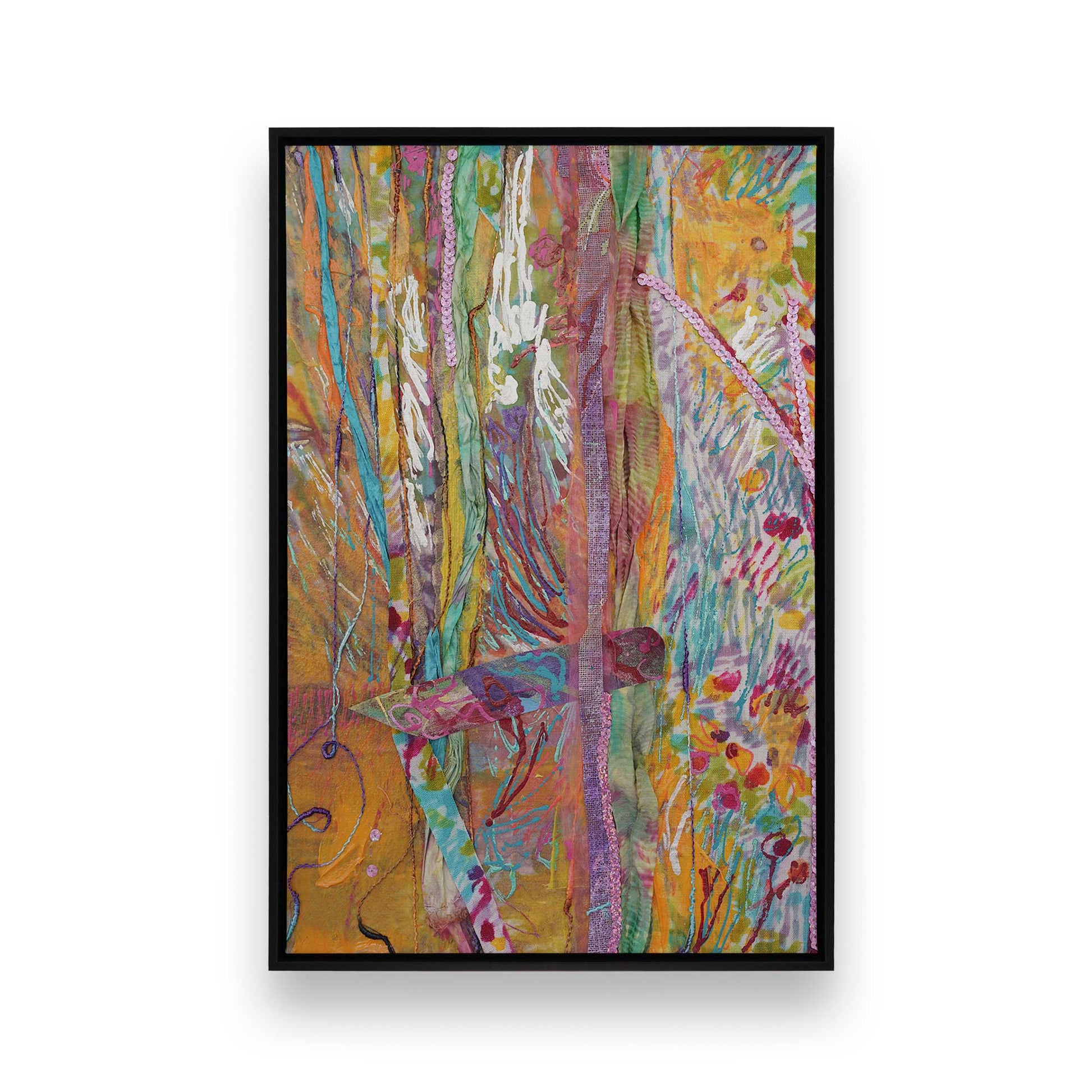 [Color:Satin Black], Picture of art in a Satin Black frame