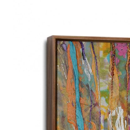 [Color:Walnut], Picture of art in a Walnut frame at an angle