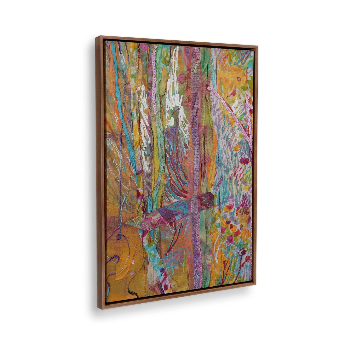 [Color:Walnut], Picture of the corner of the art