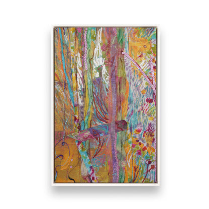 [Color:Opaque White], Picture of art in a White frame