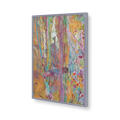 [Color:Polished Chrome], Picture of art in a Polished Chrome frame of the corner