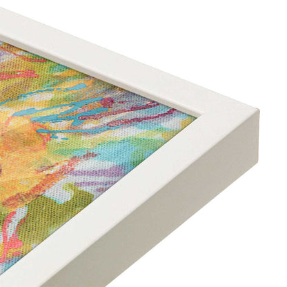 [Color:Opaque White], Picture of art in a Opaque White frame at an angle