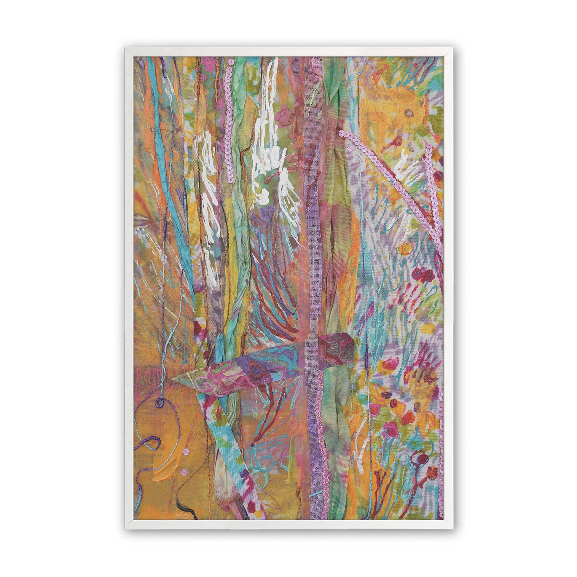 [Color:Opaque White], Picture of art in a Opaque White frame