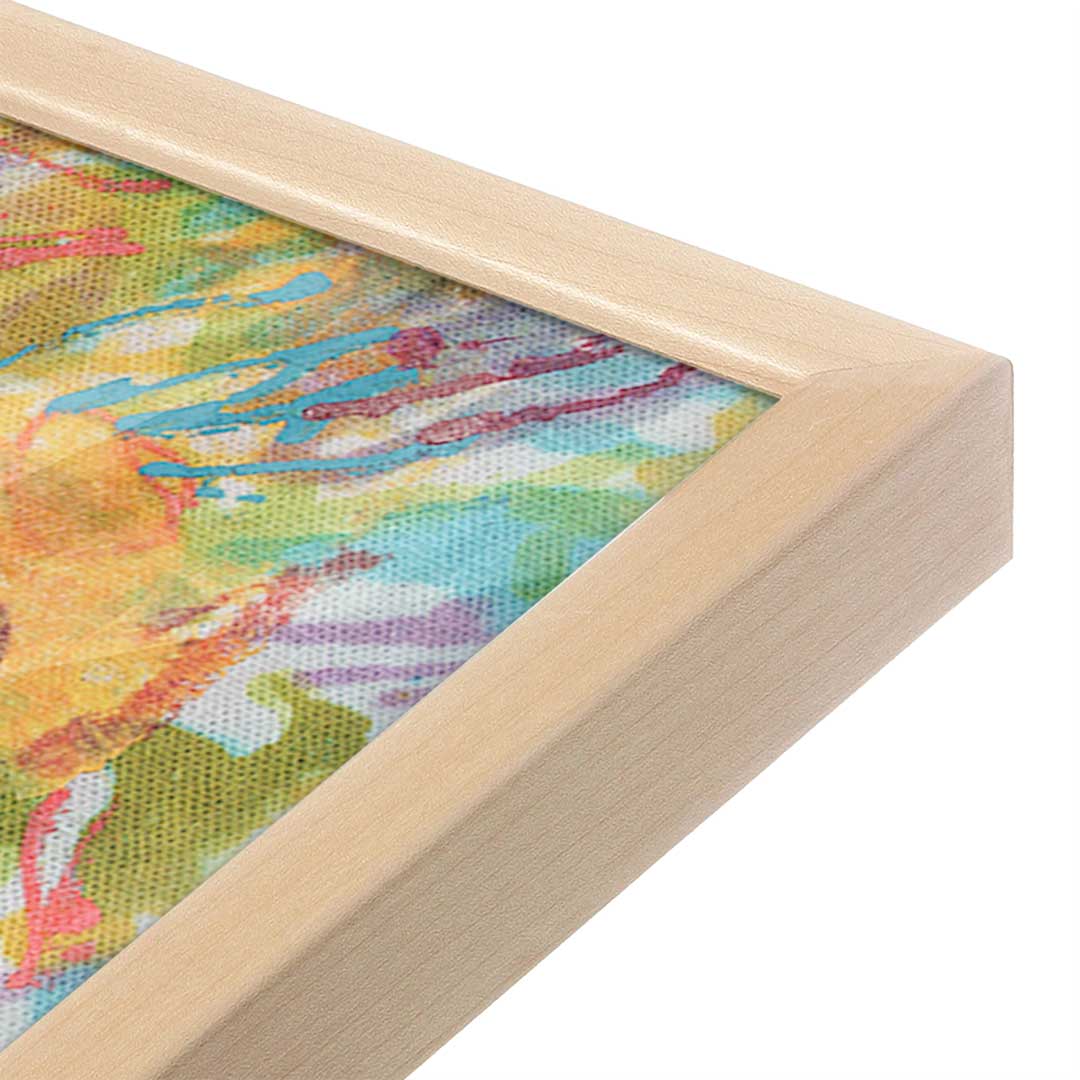 [Color:Raw Maple], Picture of art in a Raw Maple frame at an angle