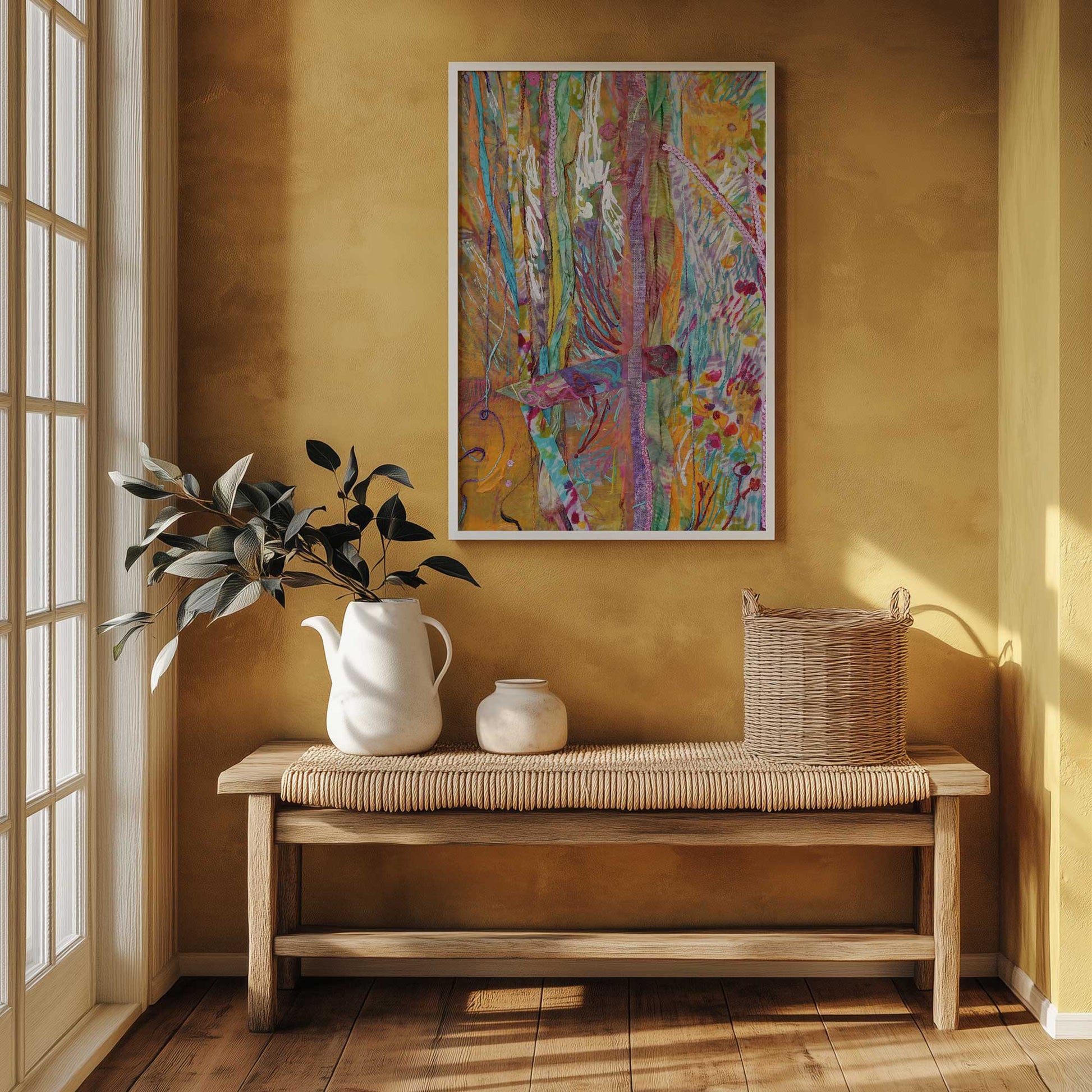 [SPECIAL],[LIFESTYLE], Picture of art hanging in a room