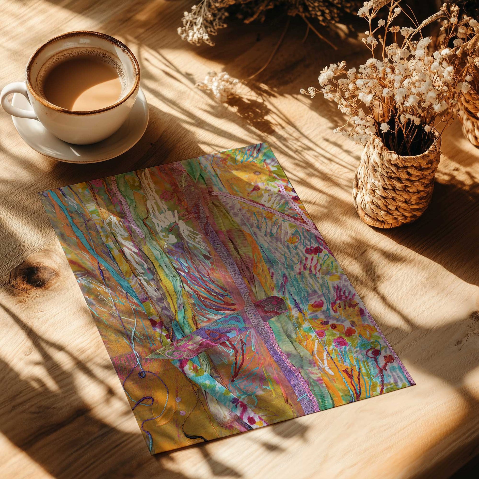 [Color:Rolled Print], Picture of close up of art