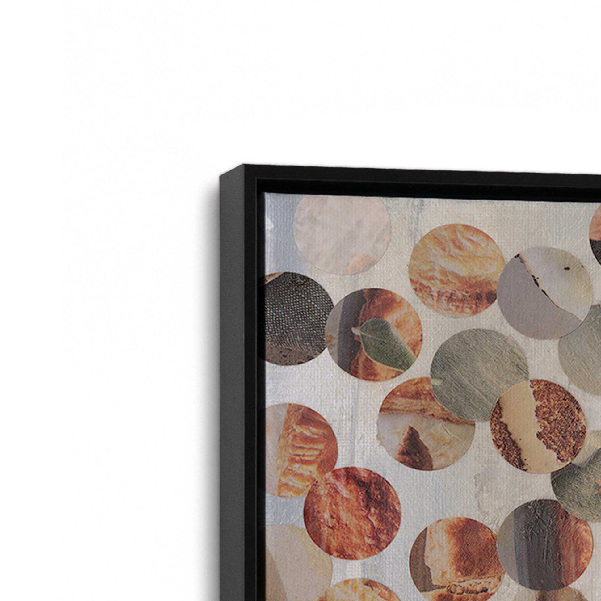 [Color:Satin Black], Picture of art in a Satin Black frame at an angle