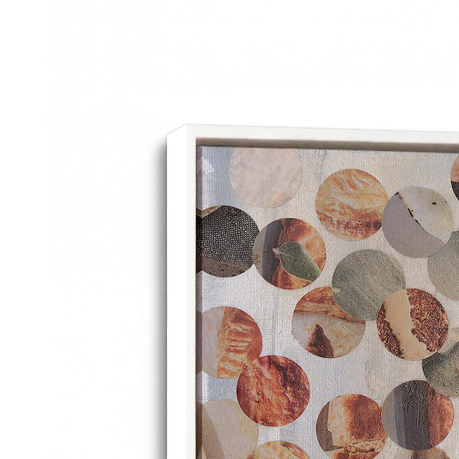 [Color:Opaque White], Picture of art in a White frame at an angle