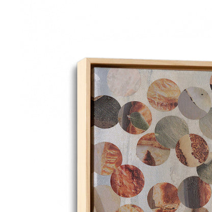 [Color:American Maple], Picture of art in a American Maple frame at an angle