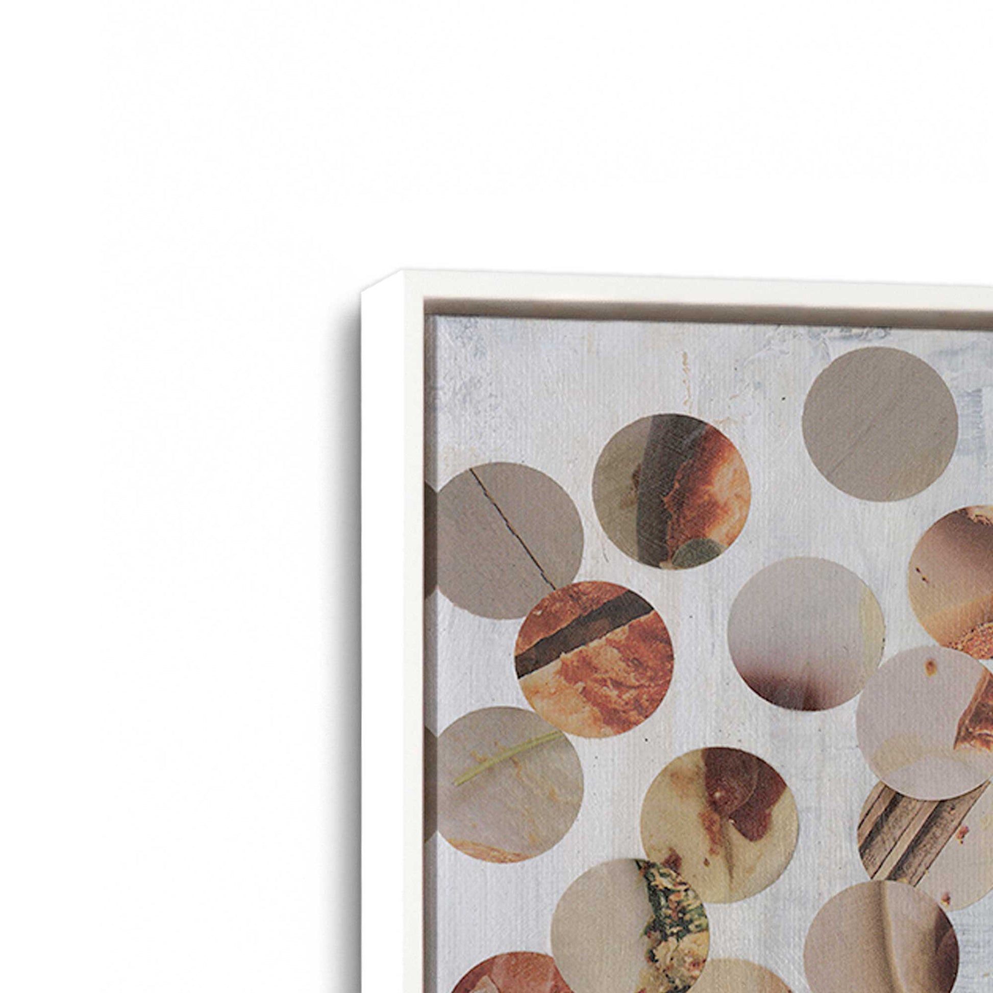 [Color:Opaque White], Picture of art in a White frame at an angle