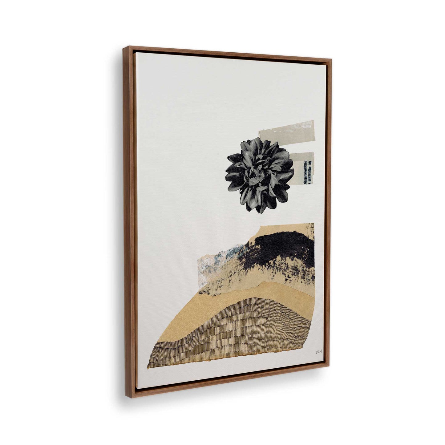 [Color:Walnut], Picture of the corner of the art