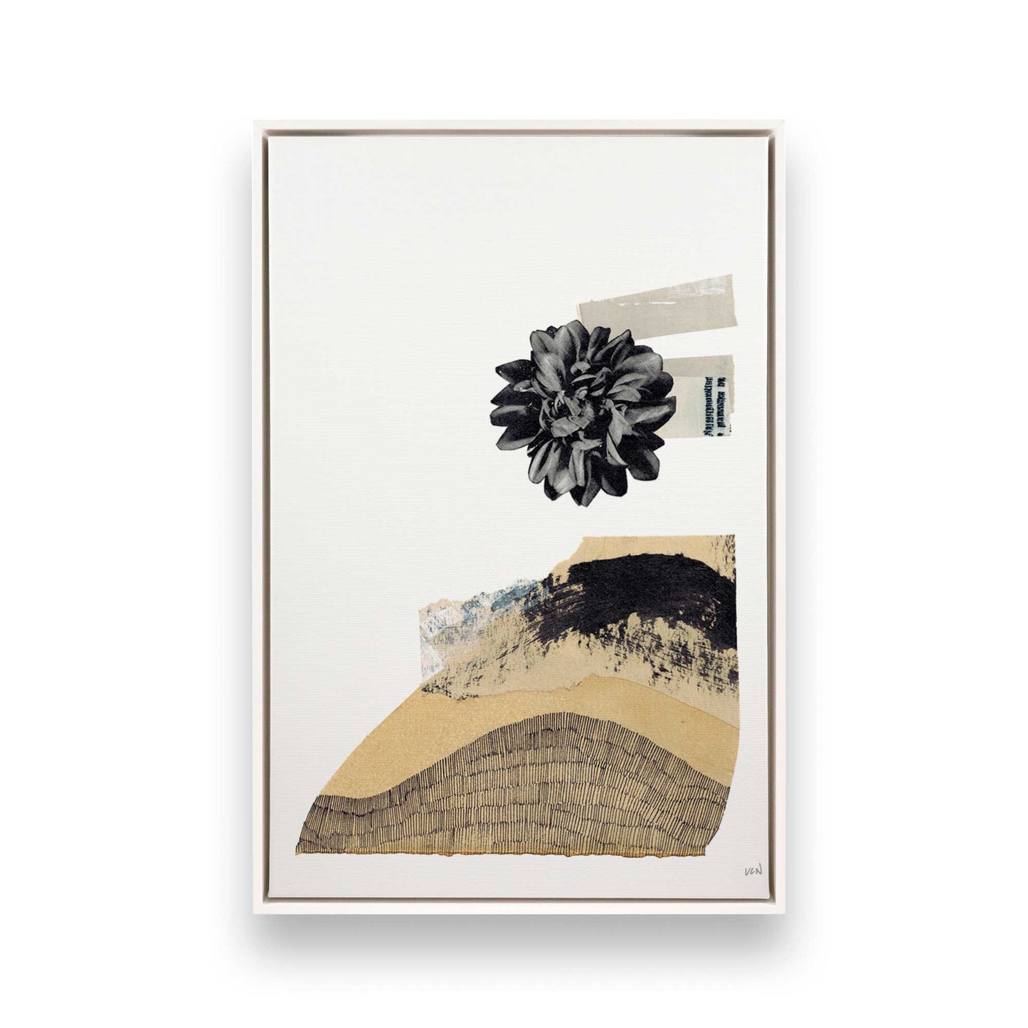 [Color:Opaque White], Picture of art in a White frame