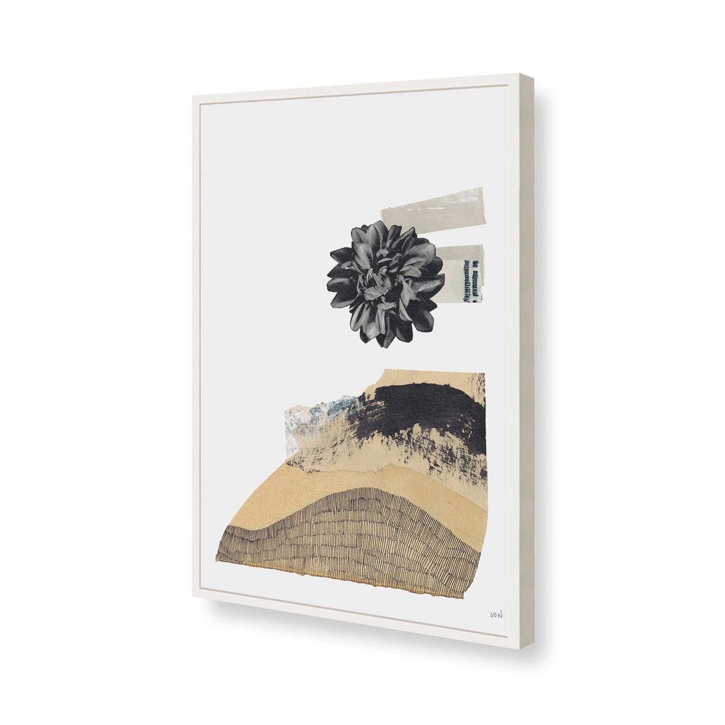 [Color:Opaque White], Picture of art in a Opaque White frame of the corner