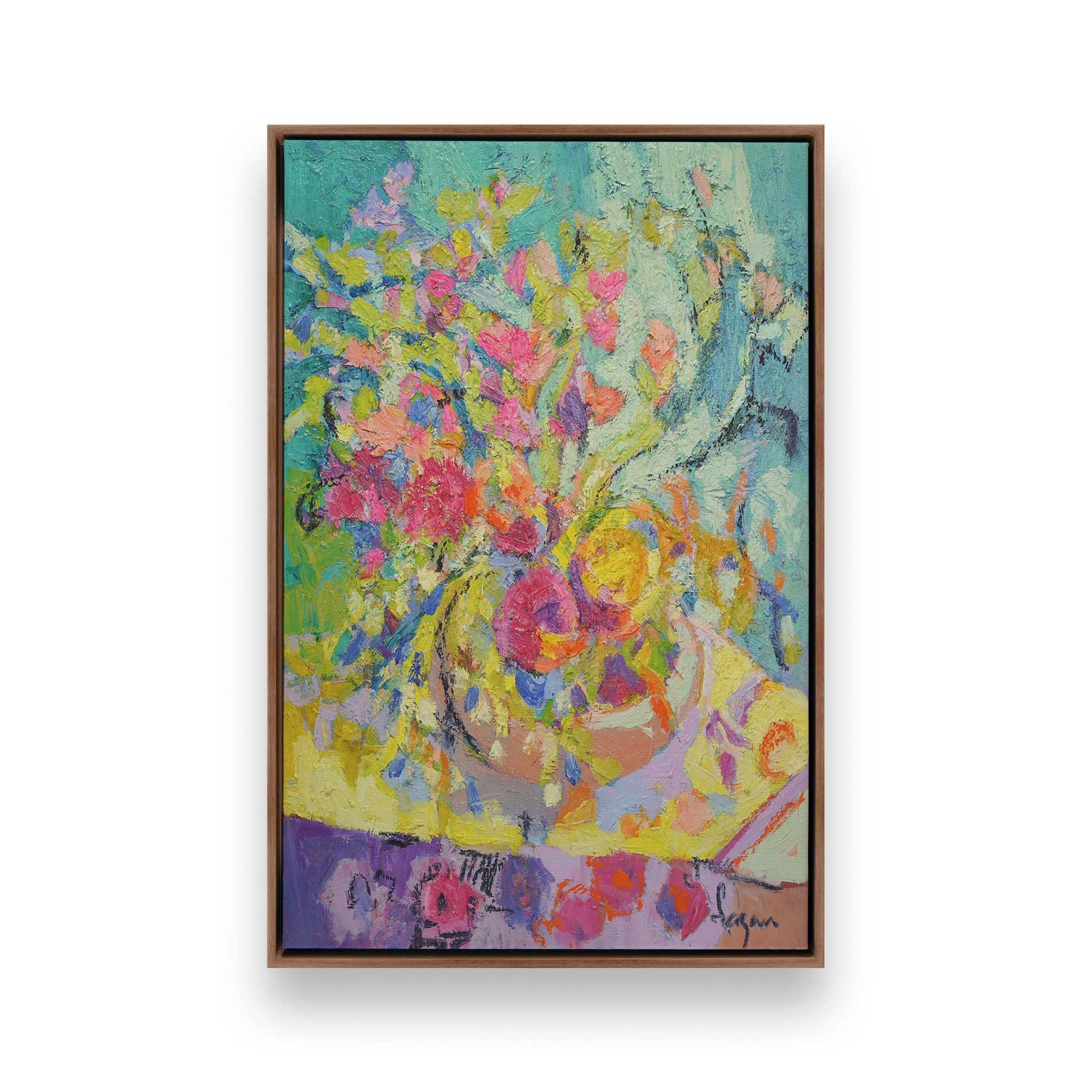 [Color:Walnut], Picture of art in a Walnut frame