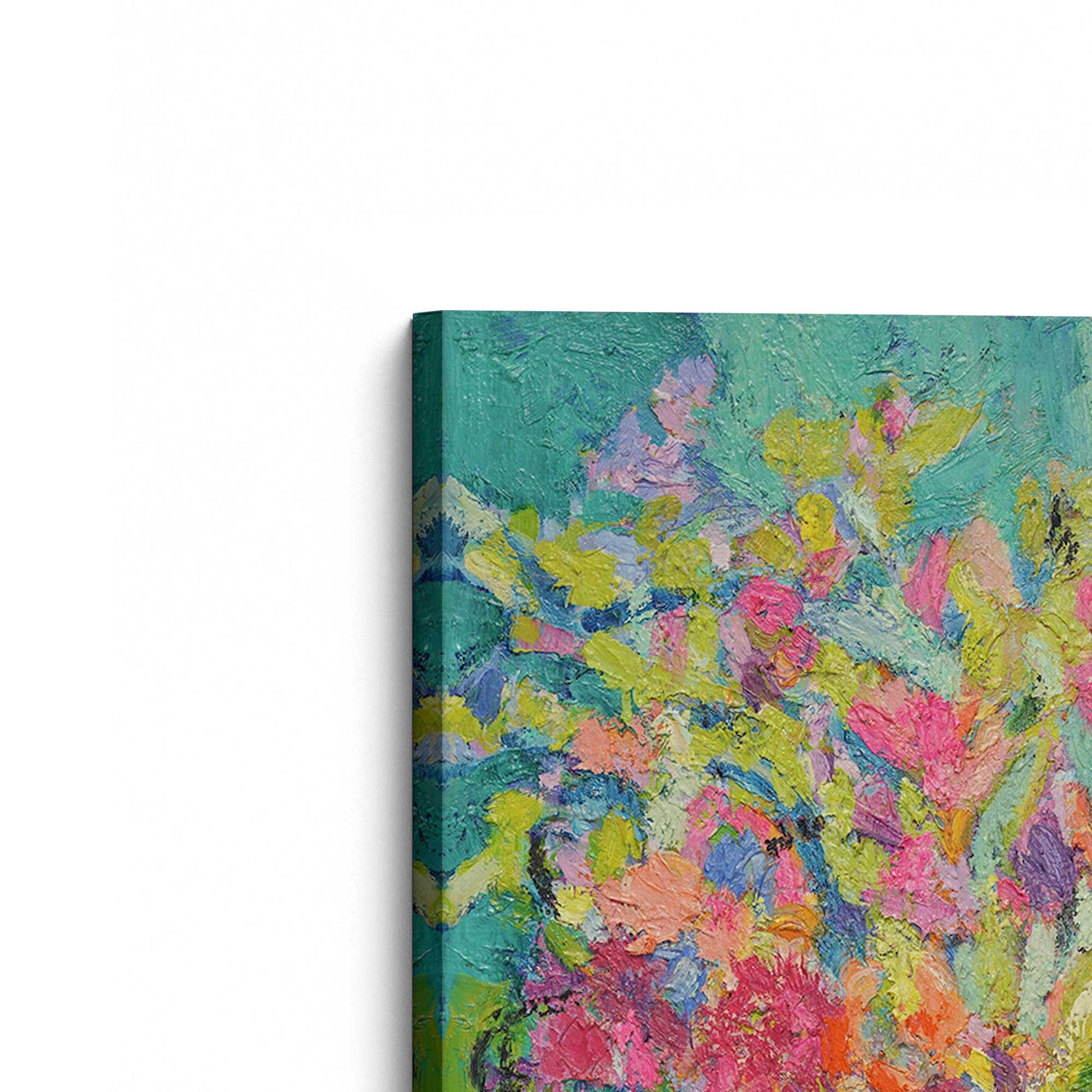 [Color:Stretched Canvas], Picture of the corner of the art