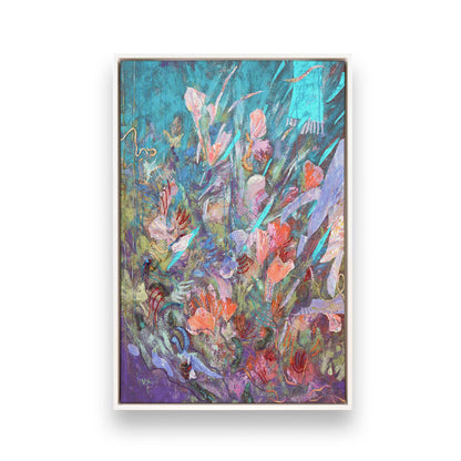 [Color:Opaque White], Picture of art in a White frame