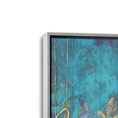 [Color:Polished Chrome], Picture of art in a Polished Chrome frame at an angle