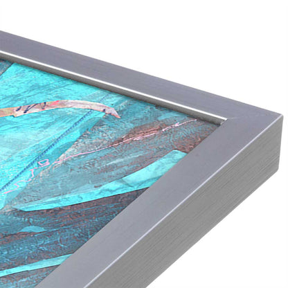 [Color:Polished Chrome], Picture of art in a Polished Chrome frame at an angle