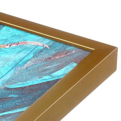 [Color:Polished Gold], Picture of art in a Polished Gold frame at an angle