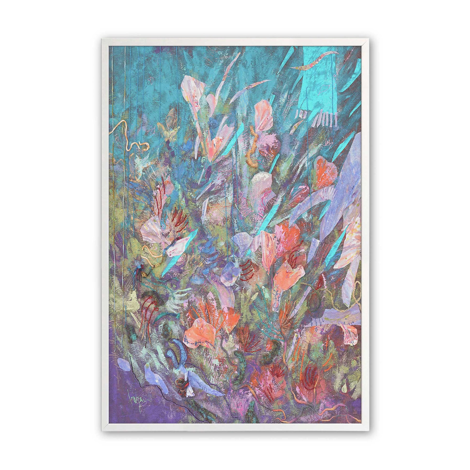 [Color:Opaque White], Picture of art in a Opaque White frame