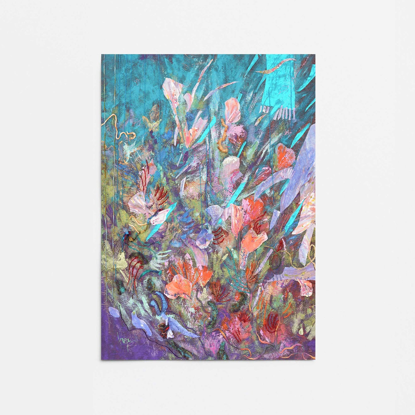 [Color:Rolled Print], Picture of close up of art
