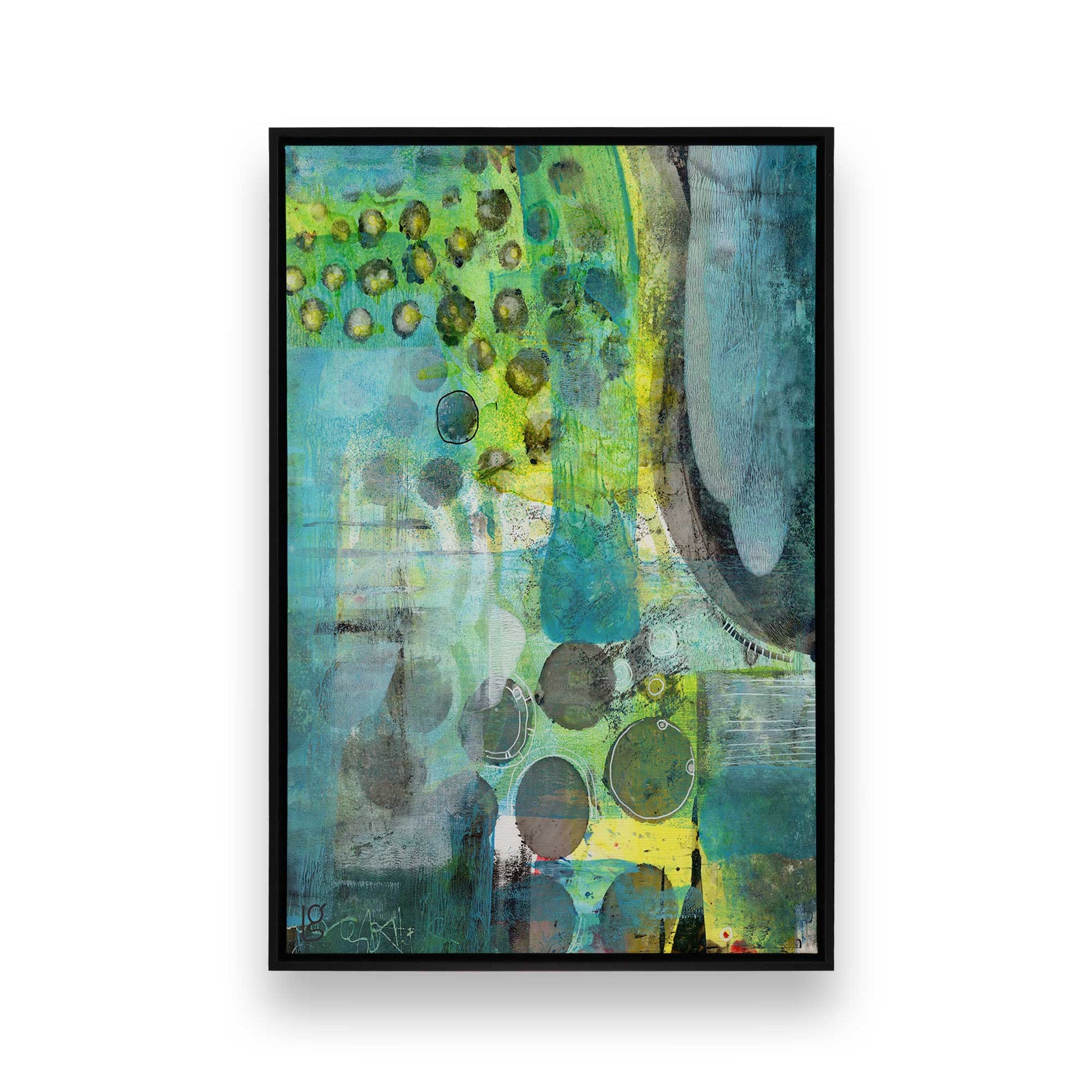 [Color:Satin Black], Picture of art in a Satin Black frame