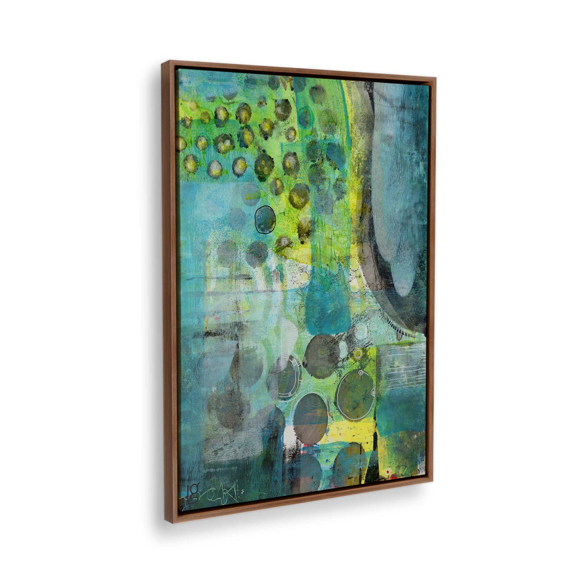 [Color:Walnut], Picture of the corner of the art