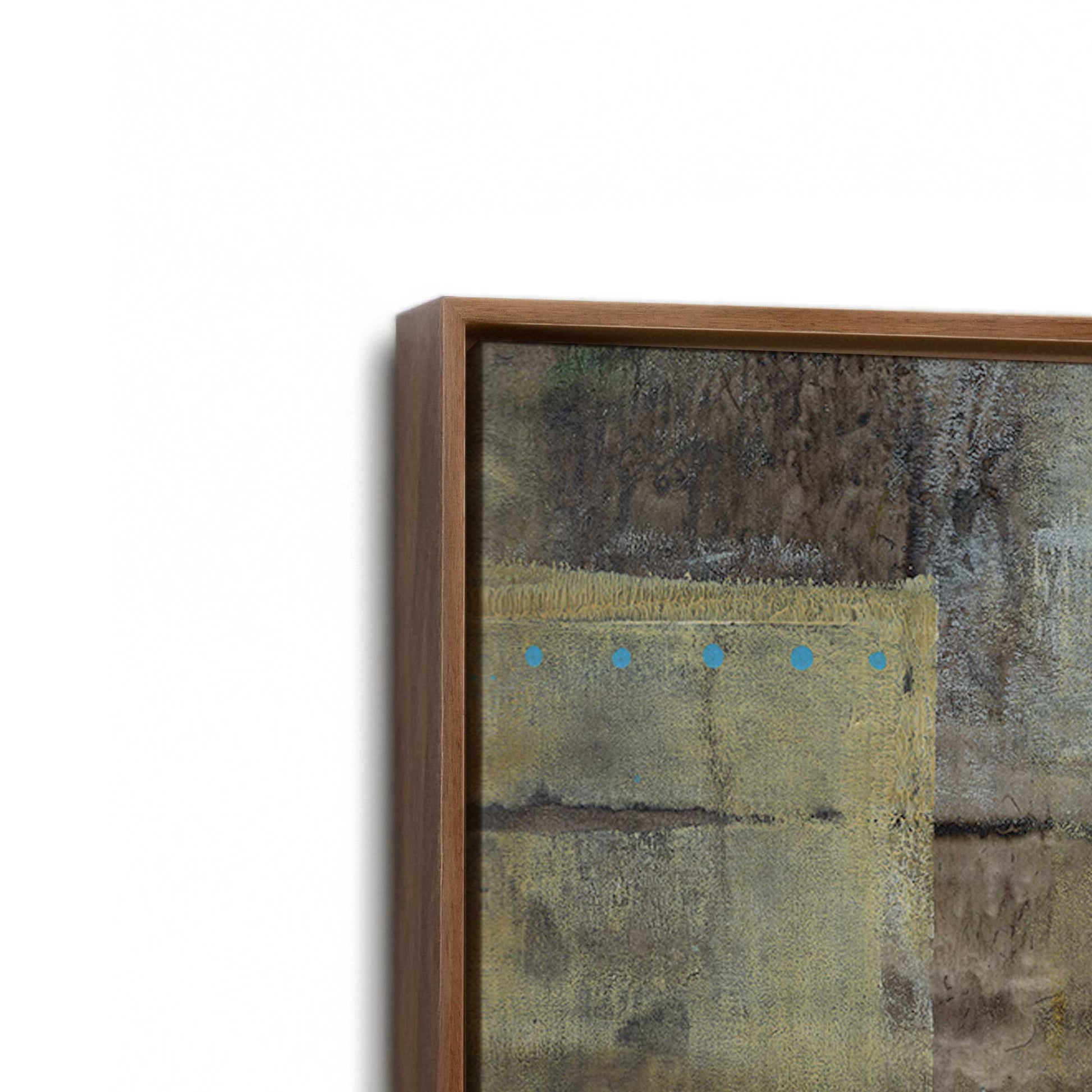 [Color:Walnut], Picture of art in a Walnut frame at an angle