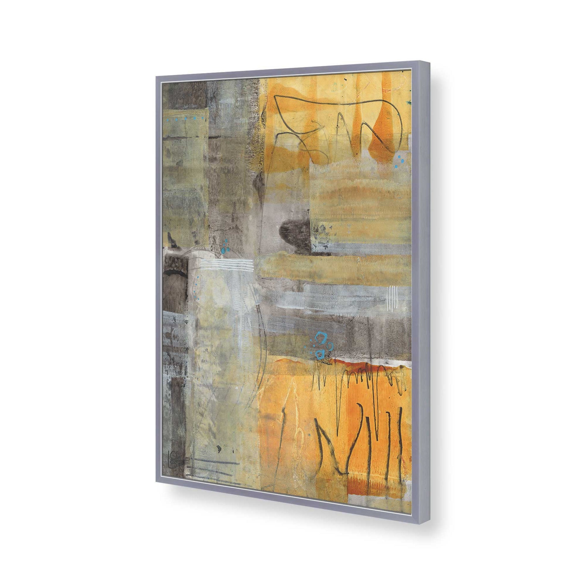 [Color:Polished Chrome], Picture of art in a Polished Chrome frame of the corner