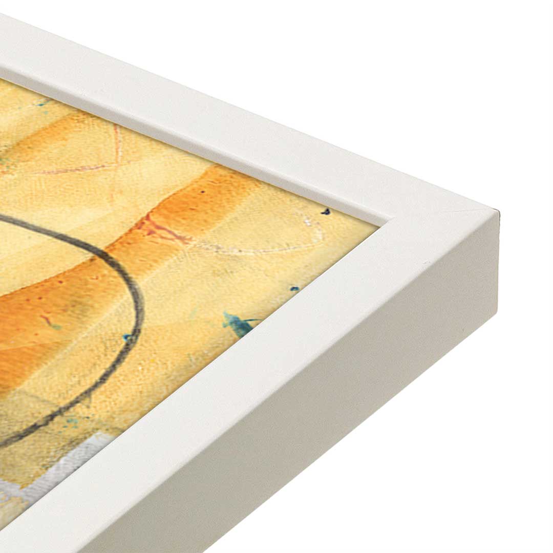 [Color:Opaque White], Picture of art in a Opaque White frame at an angle