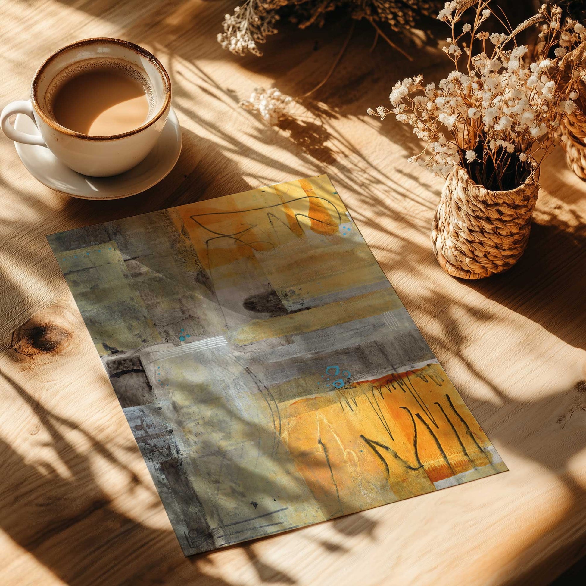[Color:Rolled Print], Picture of close up of art