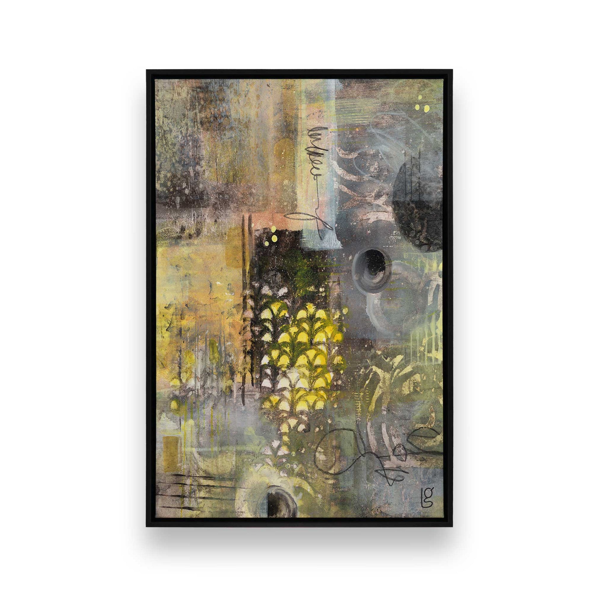 [Color:Satin Black], Picture of art in a Satin Black frame