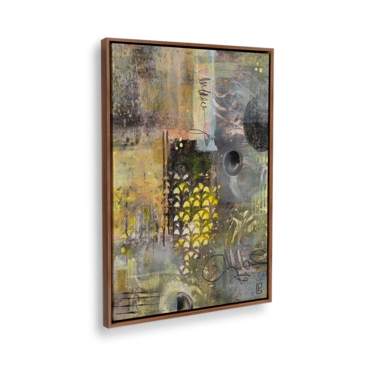 [Color:Walnut], Picture of the corner of the art