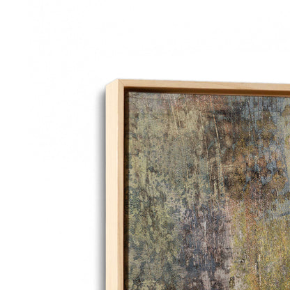 [Color:American Maple], Picture of art in a American Maple frame at an angle