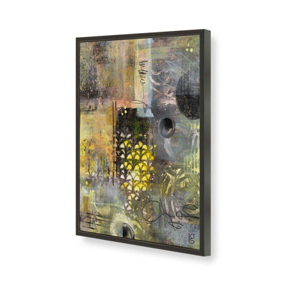 [Color:Satin Black], Picture of art in a Satin Black frame of the corner