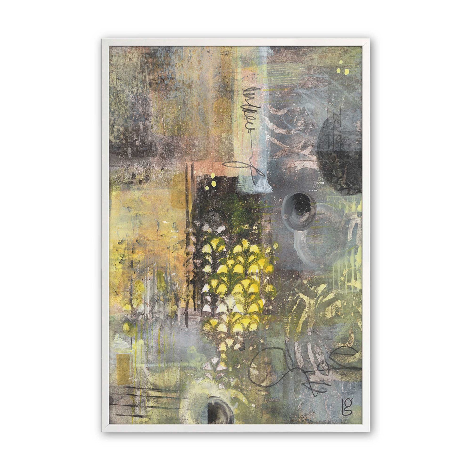 [Color:Opaque White], Picture of art in a Opaque White frame