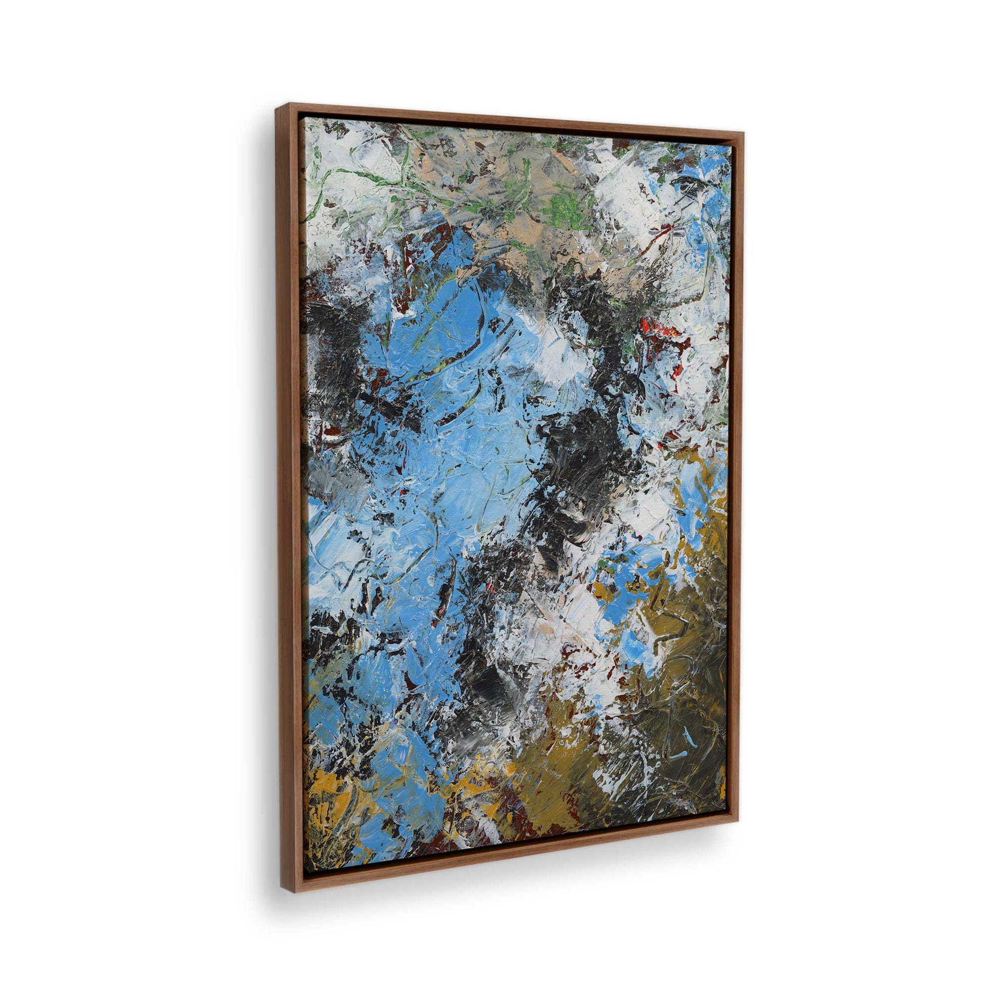 [Color:Walnut], Picture of the corner of the art